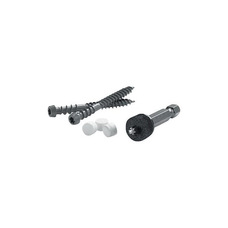 Fastenmaster Cortex 2 in. Square Trim Head Smooth Carbon Steel Deck Screws; 1125 Piece 5000227